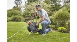 Enrouleur de tuyeau de jardin Gardena - Set dévidoir Aquaroll L Easy équipé - 50 m - 18522-20 -Outils de jardinage Soldes 1436b3089e8caa18b4bedc1a34d0f372
