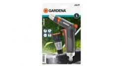 Pistolet d'arrosage Gardena 18306-20 Premium - Kit pistolet de nettoyage + raccord d'arrosage aquastop - 1/2 "(1/2"), 5/8 "(15 mm)